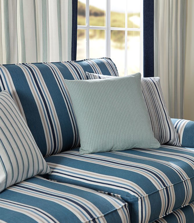 Hartford Fabric / Aqua - Just Fabrics