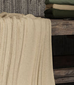 Cotswold Wool Fabric / Ecru - Just Fabrics