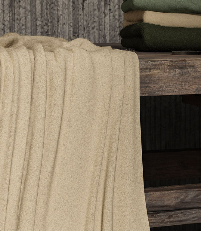 Cotswold Wool Fabric / Ecru - Just Fabrics