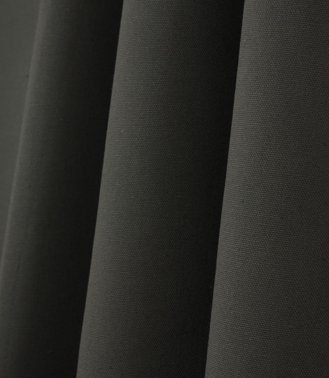 Washed Cotton Canvas Fabric / Dark Grey - Just Fabrics