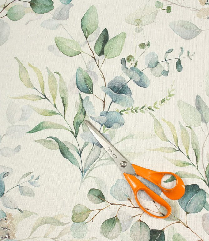 Evelyn Cotton Fabric / Greens - Just Fabrics
