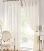 JF Boucle Voile Fabric / Cream - Just Fabrics