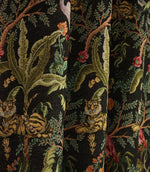 Jungle Tapestry Fabric / Black - Just Fabrics