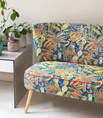 Tropical Andes Fabric / Petrol - Just Fabrics