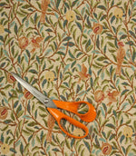 Bird and Pomegranate Tapestry Fabric / Beige - Just Fabrics