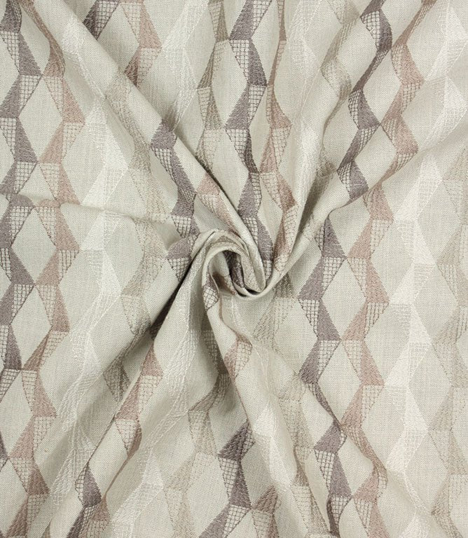 Lezam Emboidery Fabric / Natural - Just Fabrics