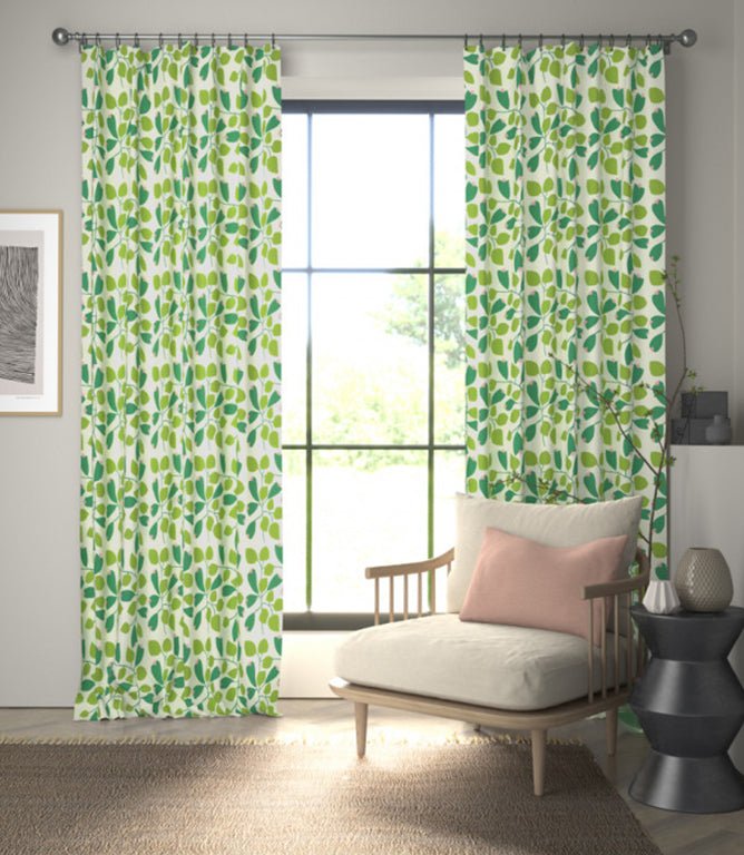 Rosehip Fabric / Mint Leaf / Zest - Just Fabrics