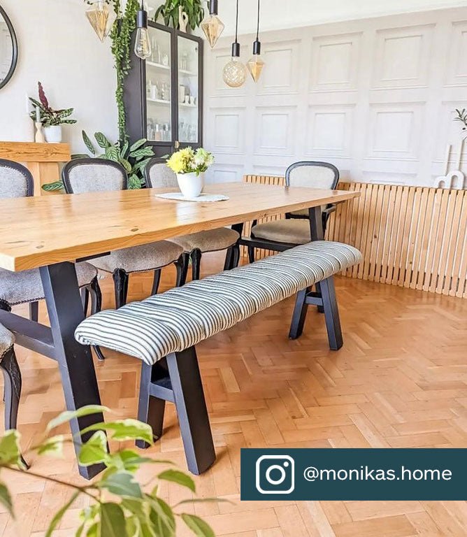 JF Ticking Fabric / Black - Just Fabrics