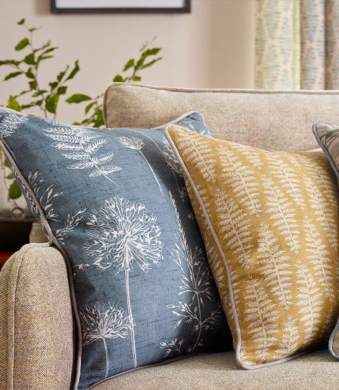 Chervil Fabric / Blue Mist - Just Fabrics