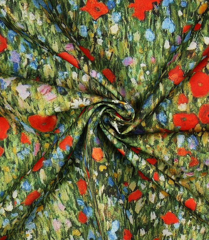 Poppy Garden Outdoor Fabric / Multi - Just Fabrics