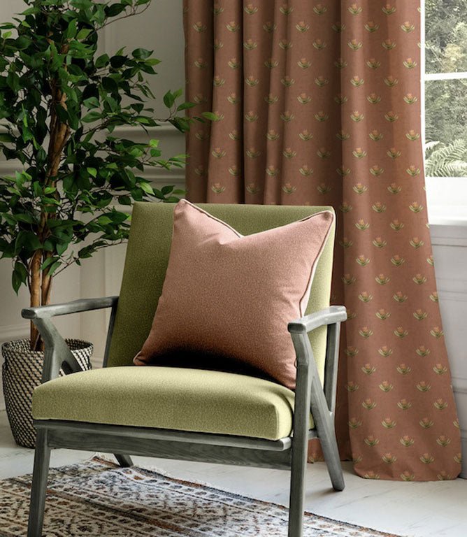 Raja Fabric / Terracotta - Just Fabrics