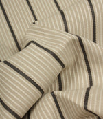 Baltimore Stripe FR Fabric / Stone / Navy - Just Fabrics
