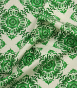 Trellis Bloom Outdoor Fabric / Green - Just Fabrics