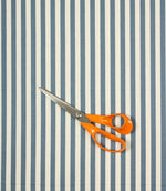 Cotswold Ticking Fabric / Blue - Just Fabrics