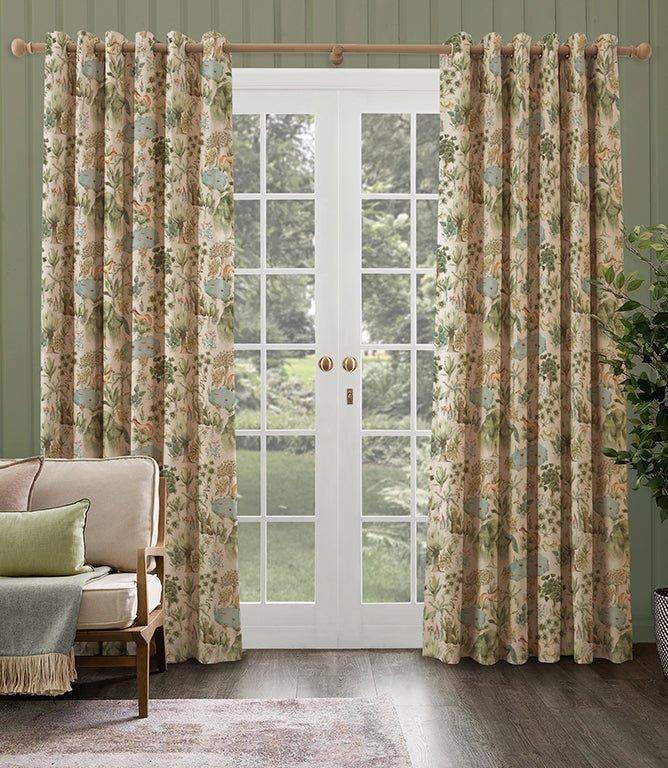 Jungle Serene Fabric / Green - Just Fabrics