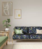 Garden of Eden Fabric / Midnight - Just Fabrics