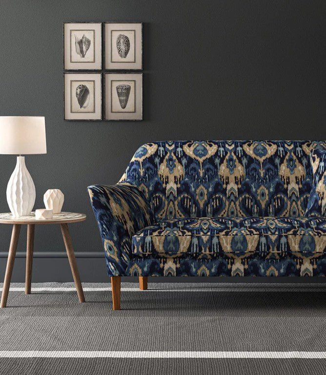 Bukhara Fabric / Indigo - Just Fabrics