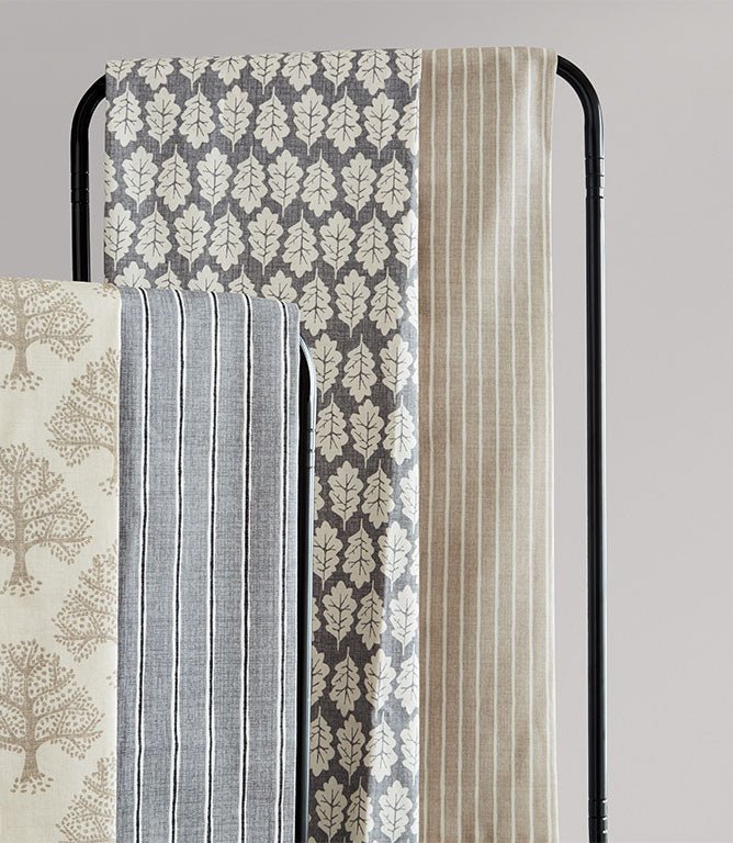 Rowing Stripe Fabric / Pewter - Just Fabrics