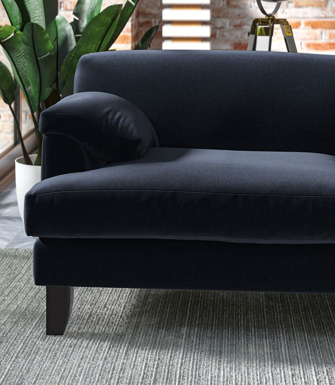 Harrow Chenille FR Fabric / Denim - Just Fabrics