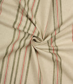 Thomas Stripe Fabric / Red - Just Fabrics