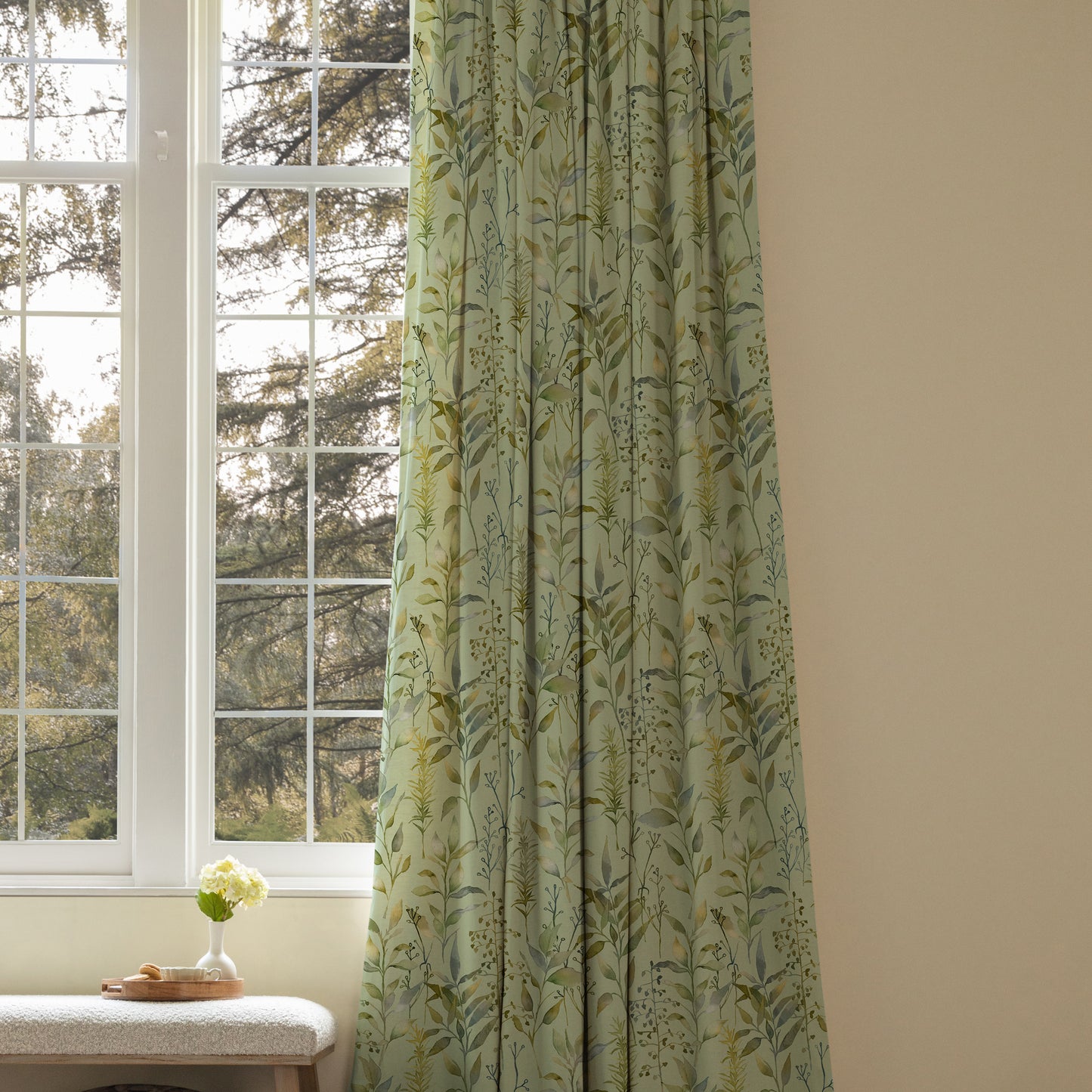 Aberduna Fabric / Sage - Just Fabrics