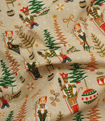 Nutcracker Noel Fabric / Linen - Just Fabrics