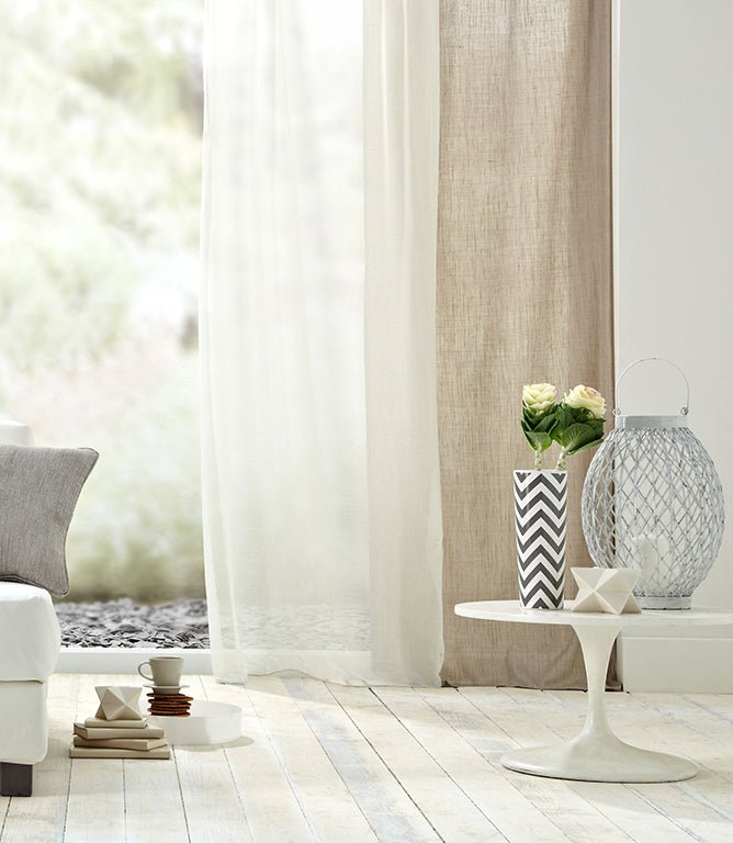 Serene Voile Fabric / Dark Brown - Just Fabrics