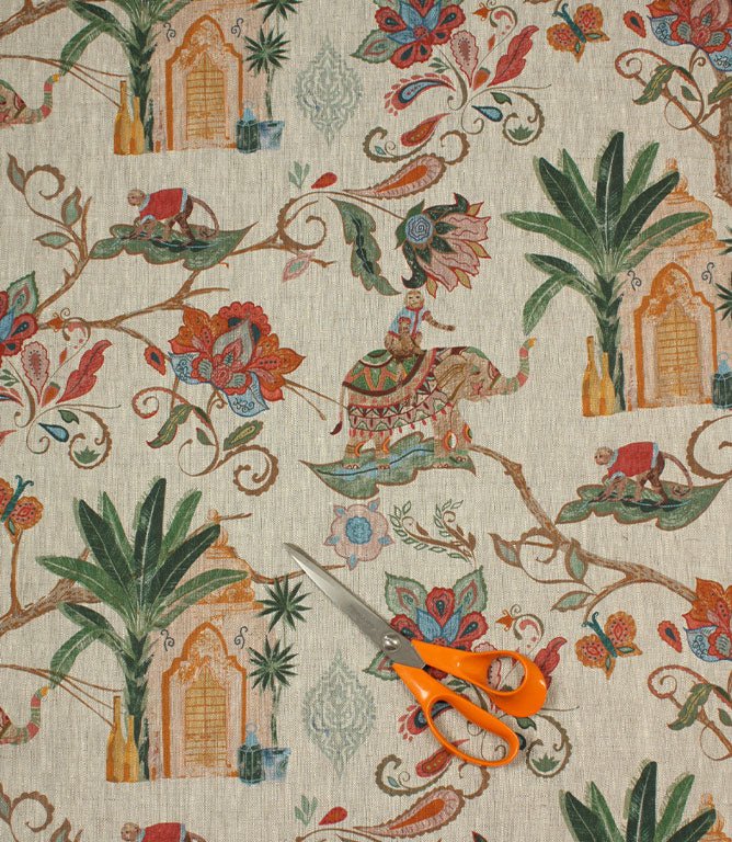 Jaipur Linen Fabric / Multi - Just Fabrics