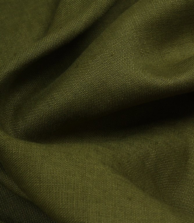 Stowe Linen Fabric / Khaki - Just Fabrics