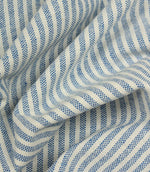 Sandbank Stripe Fabric / Royal - Just Fabrics