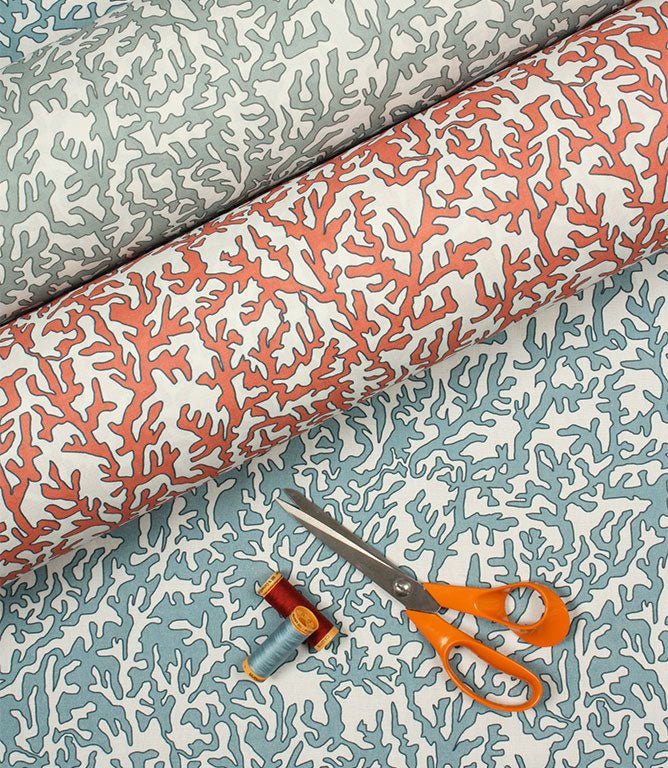 Underwater Fabric / Duck Egg - Just Fabrics