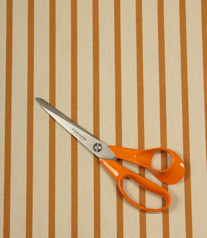Riviera Stripe Outdoor Fabric / Ochre - Just Fabrics