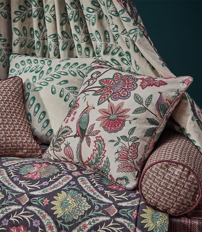 Chanterelle Fabric / Wineberry - Just Fabrics