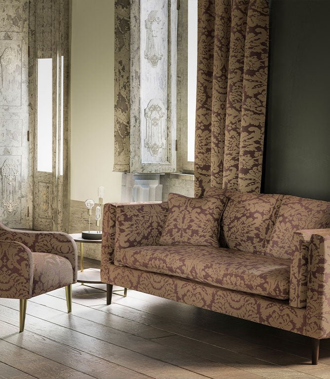 Chalfield Damask Fabric / Emperor - Just Fabrics