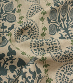 Novelli Fabric / Indigo / Sap Green - Just Fabrics