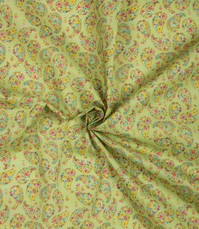 Rafiya Lomond Fabric / Summer / Pistachio - Just Fabrics