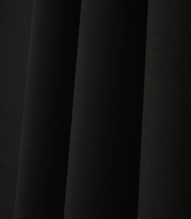 Washed Cotton Canvas Fabric / Black - Just Fabrics
