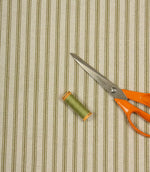 JF Linen Ticking Fabric / Sage - Just Fabrics