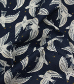 Starlit Doves Fabric / Midnight Blue - Just Fabrics