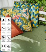 Botanical Outdoor Fabric / Indigo - Just Fabrics