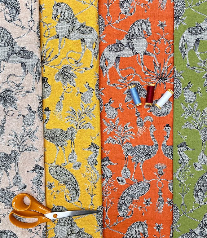 Marina Tapestry Fabric / Lichen - Just Fabrics