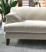 Harrow Chenille FR Fabric / Ecru - Just Fabrics