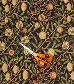 Pomegranate Tapestry Fabric / Ebony - Just Fabrics