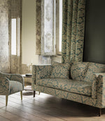 Chalfield Damask Fabric / Persian - Just Fabrics