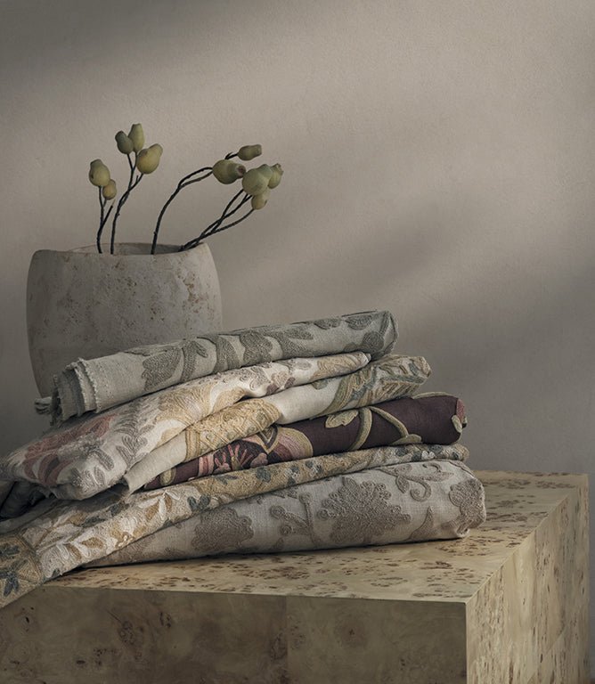 Sarouk Fabric / Parchment - Just Fabrics