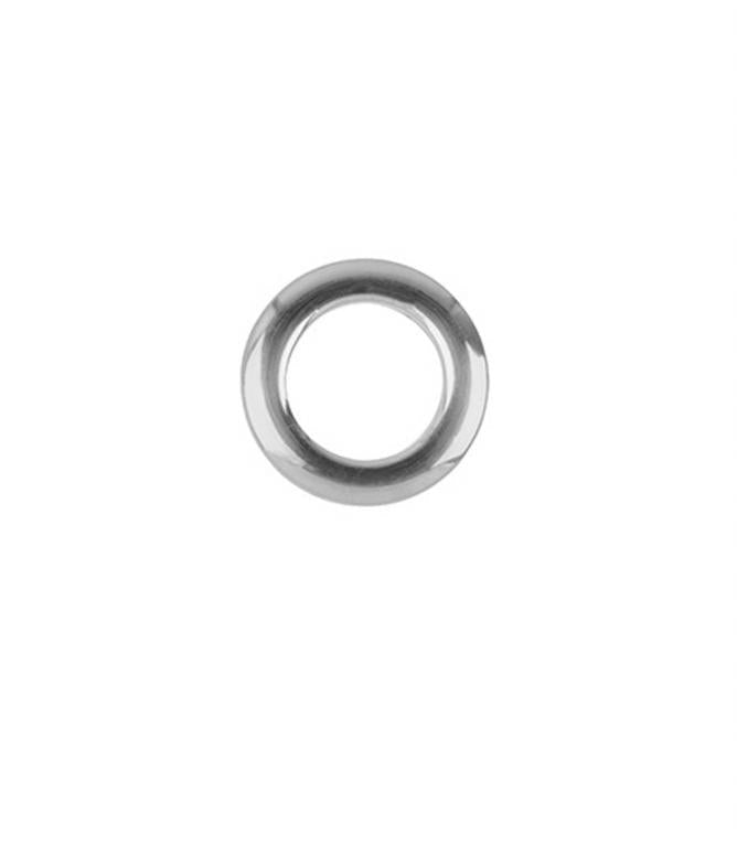 36mm Clip on Eyelet rings Brushed Nickel Pack 36 - Just Fabrics