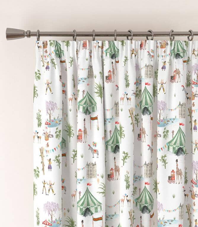 Le Cirque Du Chateau Pencil Pleat Curtains - Just Fabrics