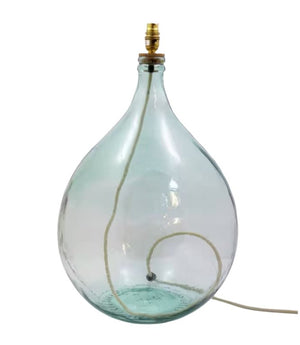 Branscombe 62cm Recycled Glass Natural Cream Flex Lamp Base