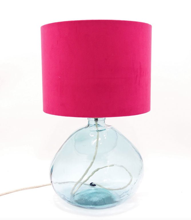 Winsford 39cm Recycled Glass Natural Lamp Base - Just Fabrics