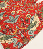 Strawberry Thief Tiebacks - Red - Just Fabrics